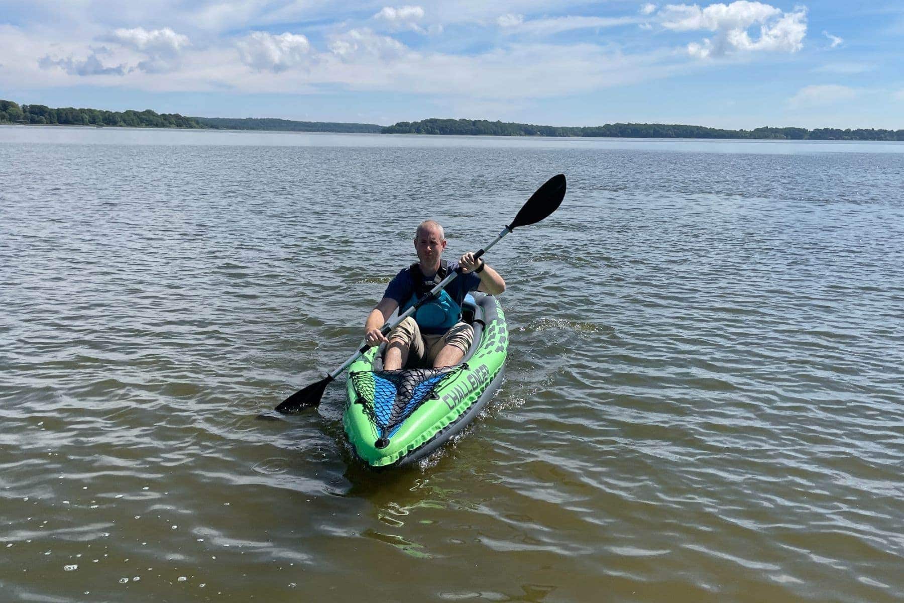 カヤック Challenger K2 Intex Challenger K2 2-Person Inflatable Kayak with Oars & Pump